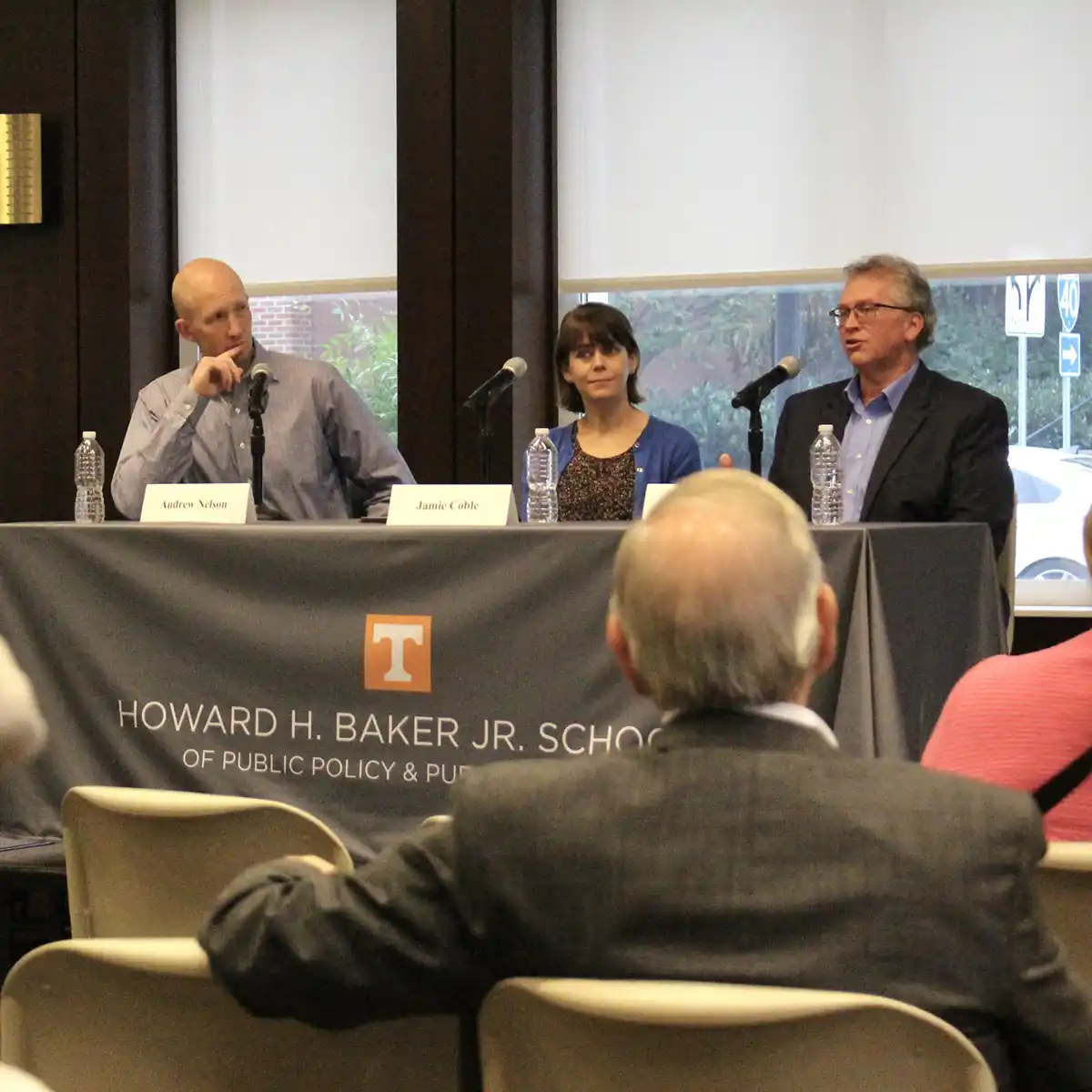 A panel discussion at the Howard Baker School