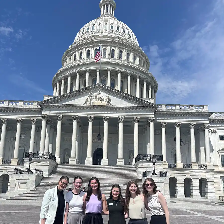 Washington Fellows in front of the U.S. Capitol