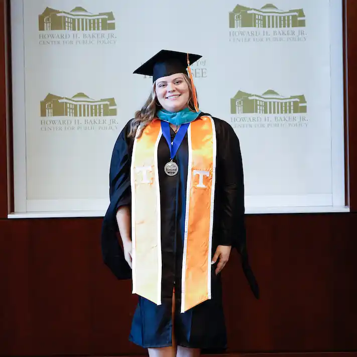 Zoe Chihfeld at her Graduation Ceremony.