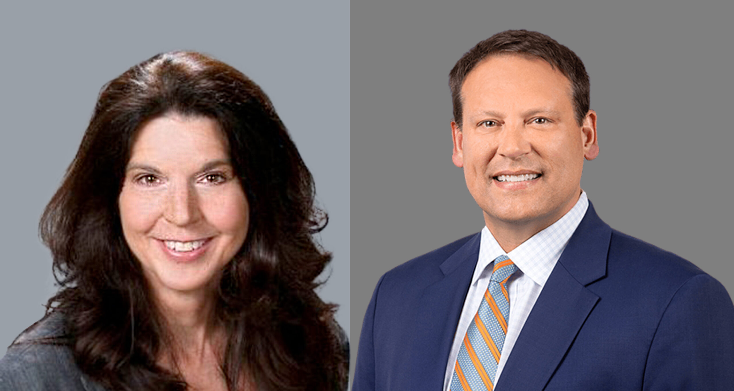 A photo of both Liz Stowers and Heath Shuler's headshots side by side
