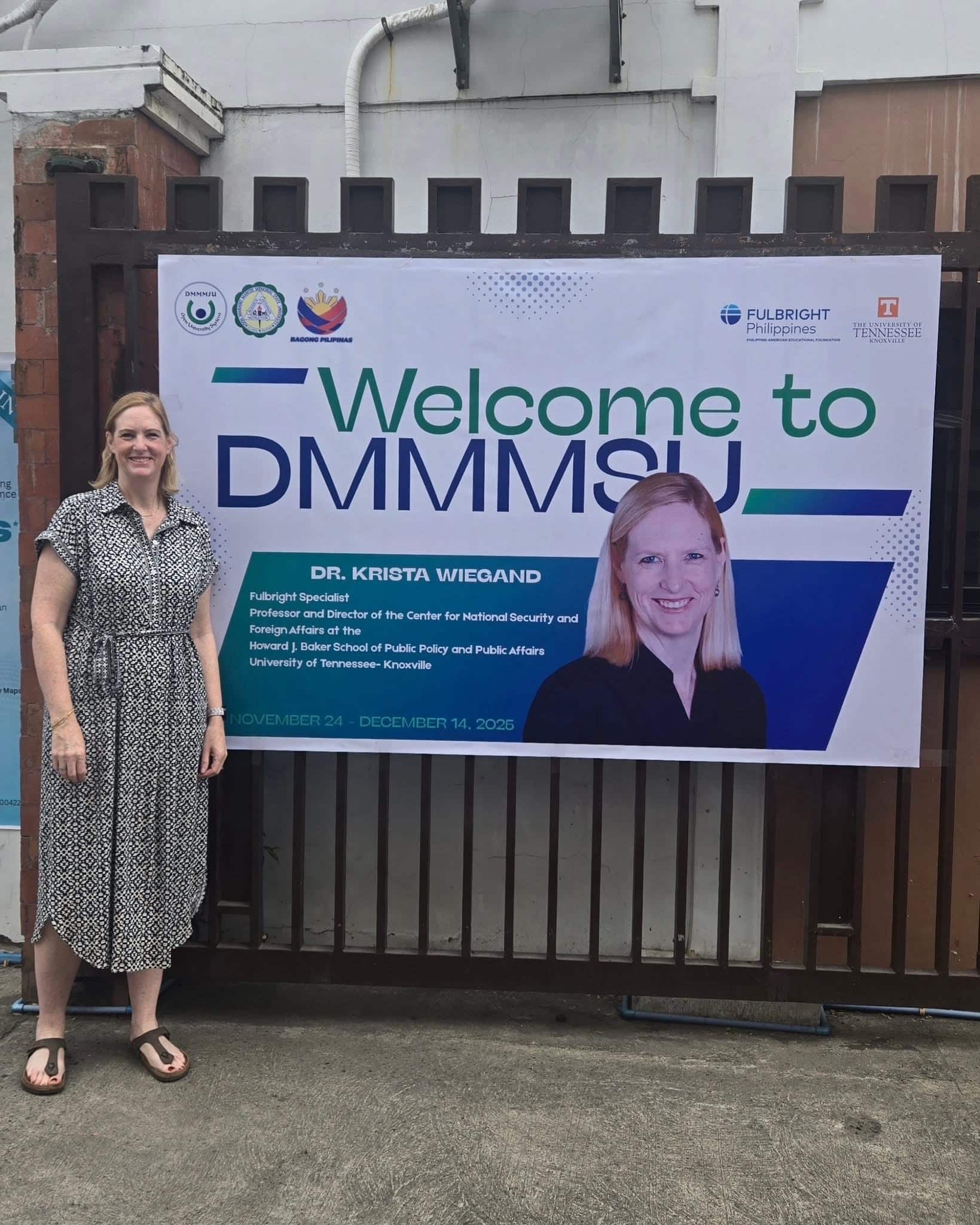 Dr. Krista Wiegand Receives Fulbright Specialist Award to the Philippines at Don Mariano Marcos Memorial State University