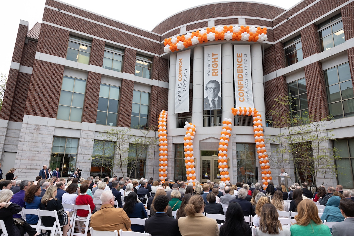 The Baker School celebrated our transition from the Howard H. Baker Center to a school with a formal dedication and ribbon-cutting ceremony followed by a gala at the Press Room. We also welcomed more than 50 former staffers of Senator Baker who came to Knoxville to join the celebration.