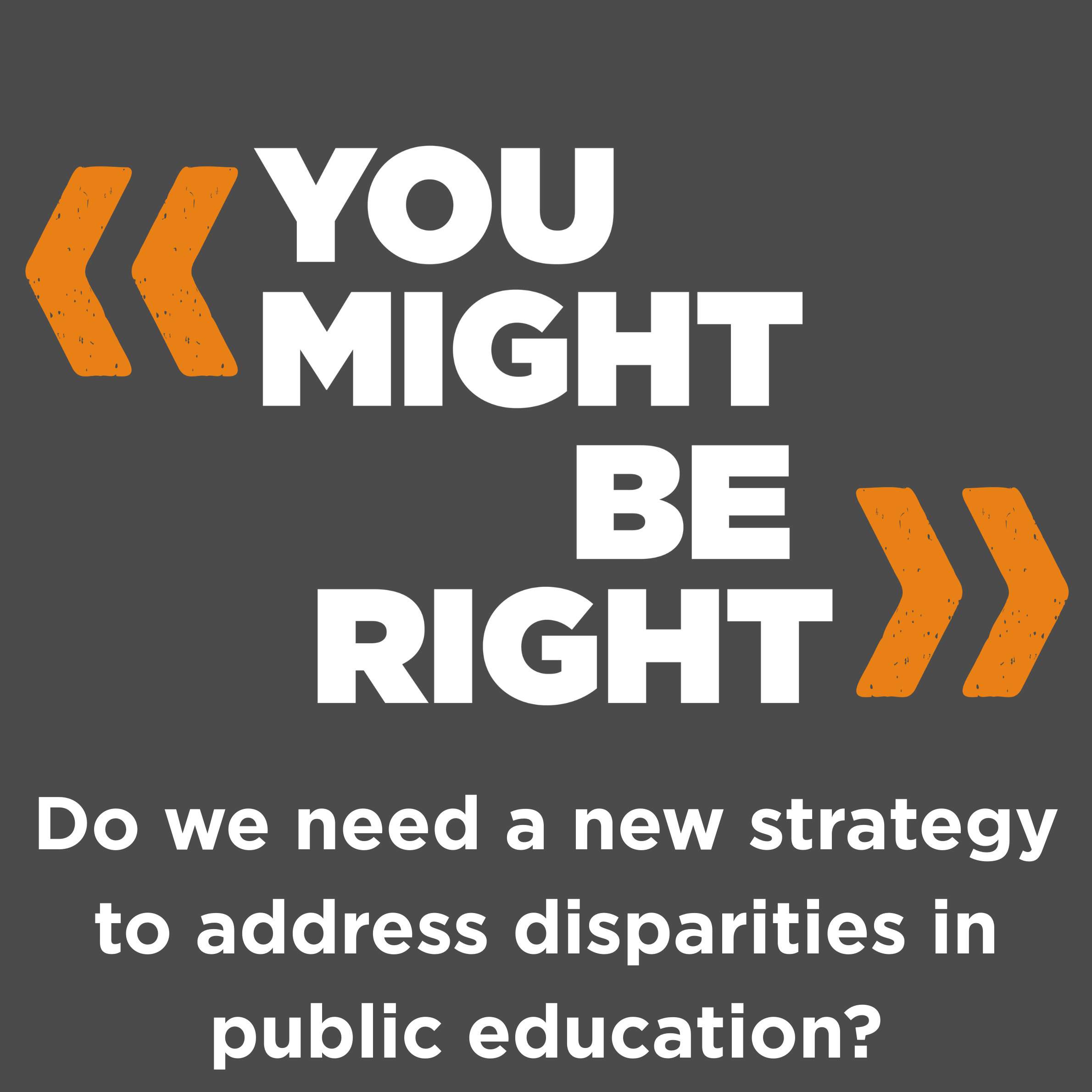 Do we need a new strategy to address disparities in public education?