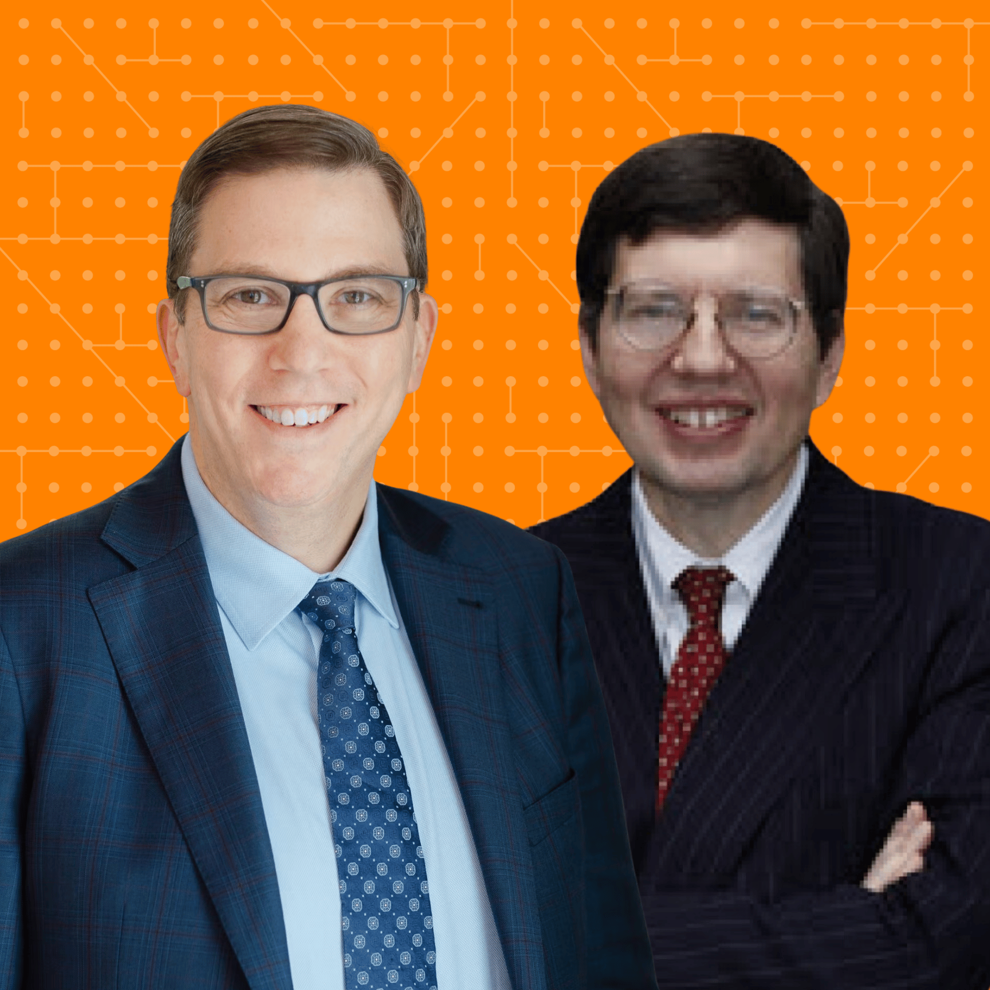 Steve Vladeck and John McGinnis featured on the cover of the "You Might Be Right" podcast hosted by Governors Bredesen and Haslam.
