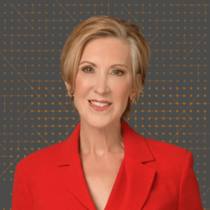 Carly Fiorina featured on the cover of the "You Might Be Right" podcast hosted by Governors Bredesen and Haslam.